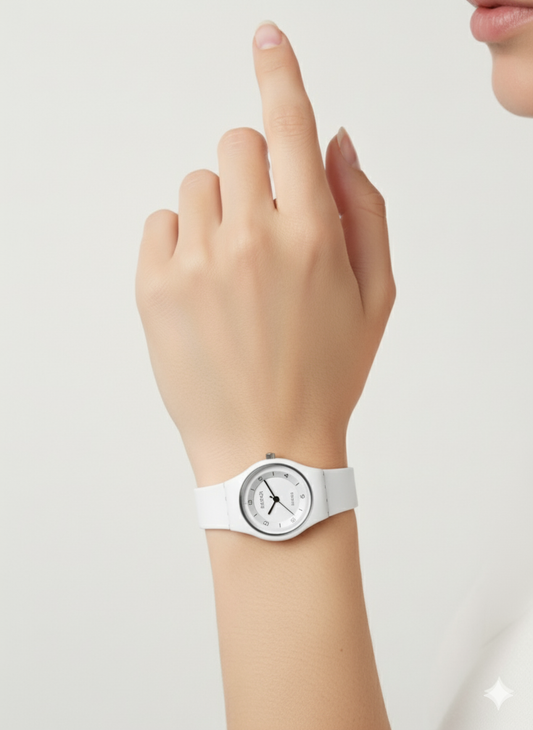 Montre Femme Swatch 3162 Sport Blanche – Élégance Pure & Style Intemporel