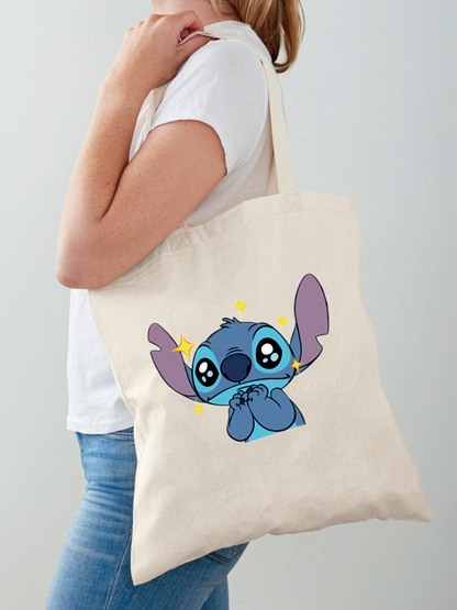 Tote Bag Stitch Kawaii - Sac Toile Disney Mignon | Design Ohana Tunisie
