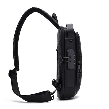Sac de Poitrine Homme Antivol avec Port USB – Imperméable & Design Moderne