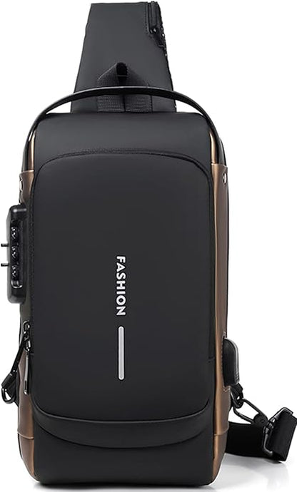 Sac à Dos à Bandoulière Antivol avec Port USB – Design Moderne & Sécurisé