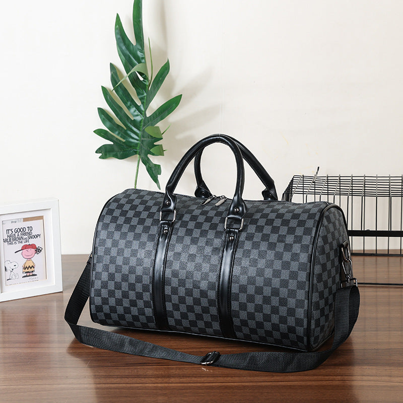 Sac de Voyage Damier Noir - Duffle Bag Luxe Homme | Week-end & Sport Tunisie