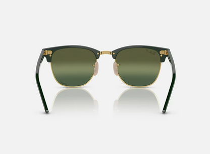 Ray-Ban Clubmaster RB3016 Or & Vert – Polarisées UV400
