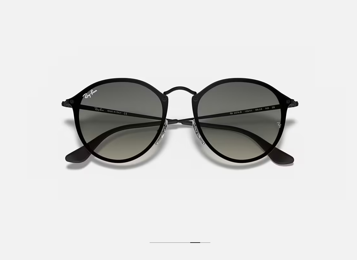 Ray-Ban Erika Metal - RB3539 - Lunettes de Soleil Noir / Gris Dégradé