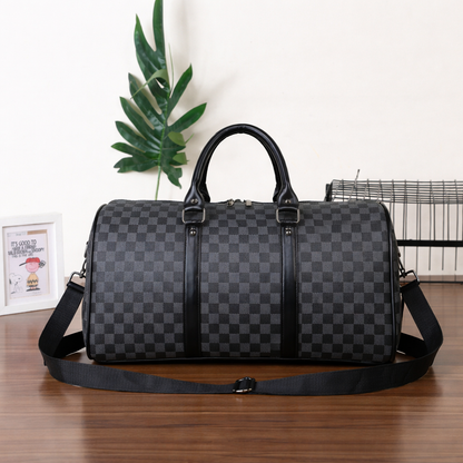 Sac de Voyage Damier Noir - Duffle Bag Luxe Homme | Week-end & Sport Tunisie