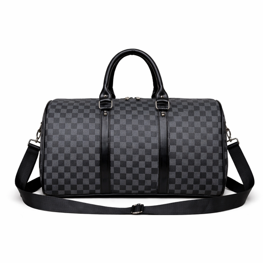 Sac de Voyage Damier Noir - Duffle Bag Luxe Homme | Week-end & Sport Tunisie