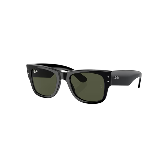Ray-Ban RB0840S Mega Wayfarer – Monture Noire & Verres Vert G-15