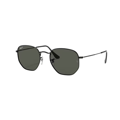 Ray-Ban Hexagonal Noir Polarisé – Monture Métal Black & Verres Green P