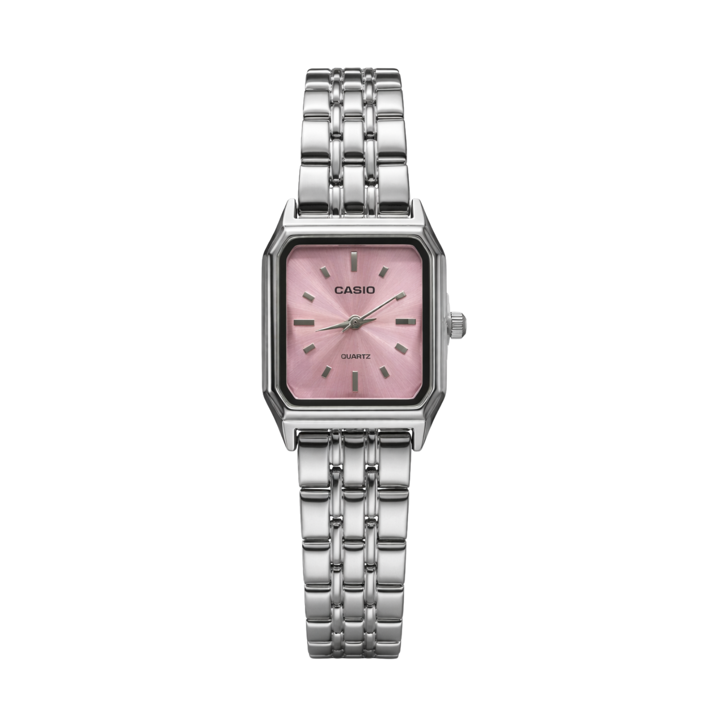 Montre Casio Femme LTP-V007 Cadran Rose Bracelet Acier Inoxydable