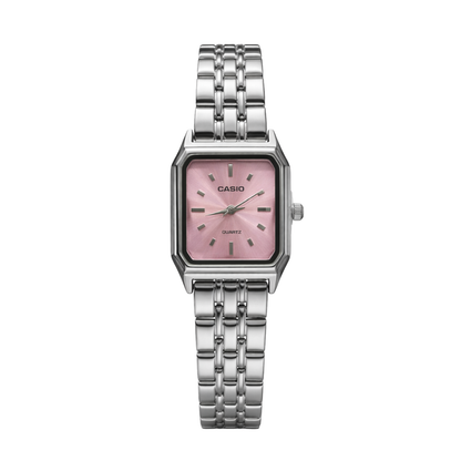 Montre Casio Femme LTP-V007 Cadran Rose Bracelet Acier Inoxydable