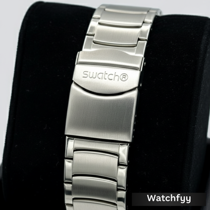 Montre Swatch Irony Chrono Cadran Noir Acier Inoxydable