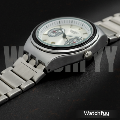 Montre Homme Swatch Irony Chrono Cadran Argent - YVS488G