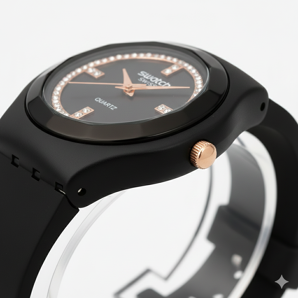 Montre Swatch Irony Skin Black – Modèle SUOB728