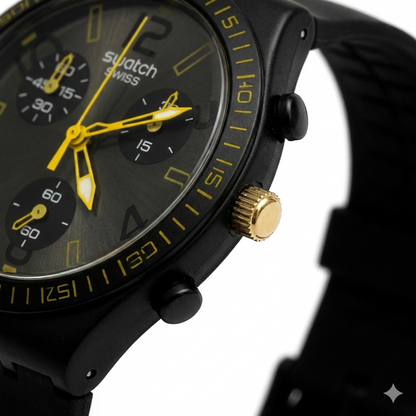 Swatch Checkpoint Black - L'Élégance Sportive Urbaine
