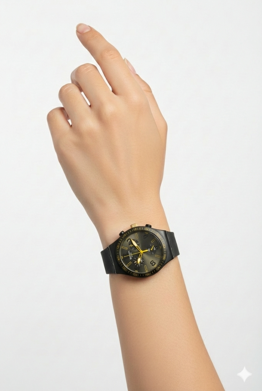 Swatch Checkpoint Black - L'Élégance Sportive Urbaine