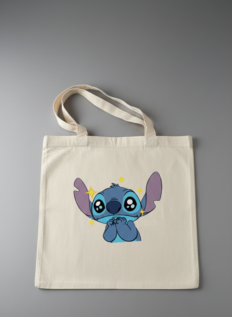 Tote Bag Stitch Kawaii - Sac Toile Disney Mignon | Design Ohana Tunisie