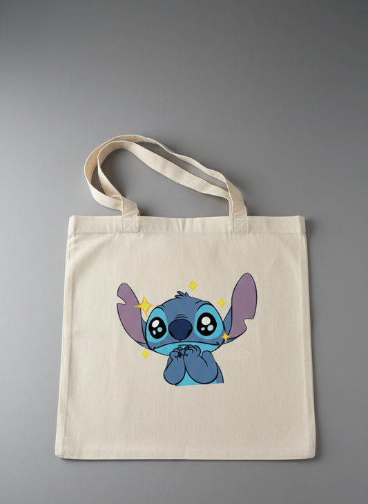Tote Bag Stitch Kawaii - Sac Toile Disney Mignon | Design Ohana Tunisie