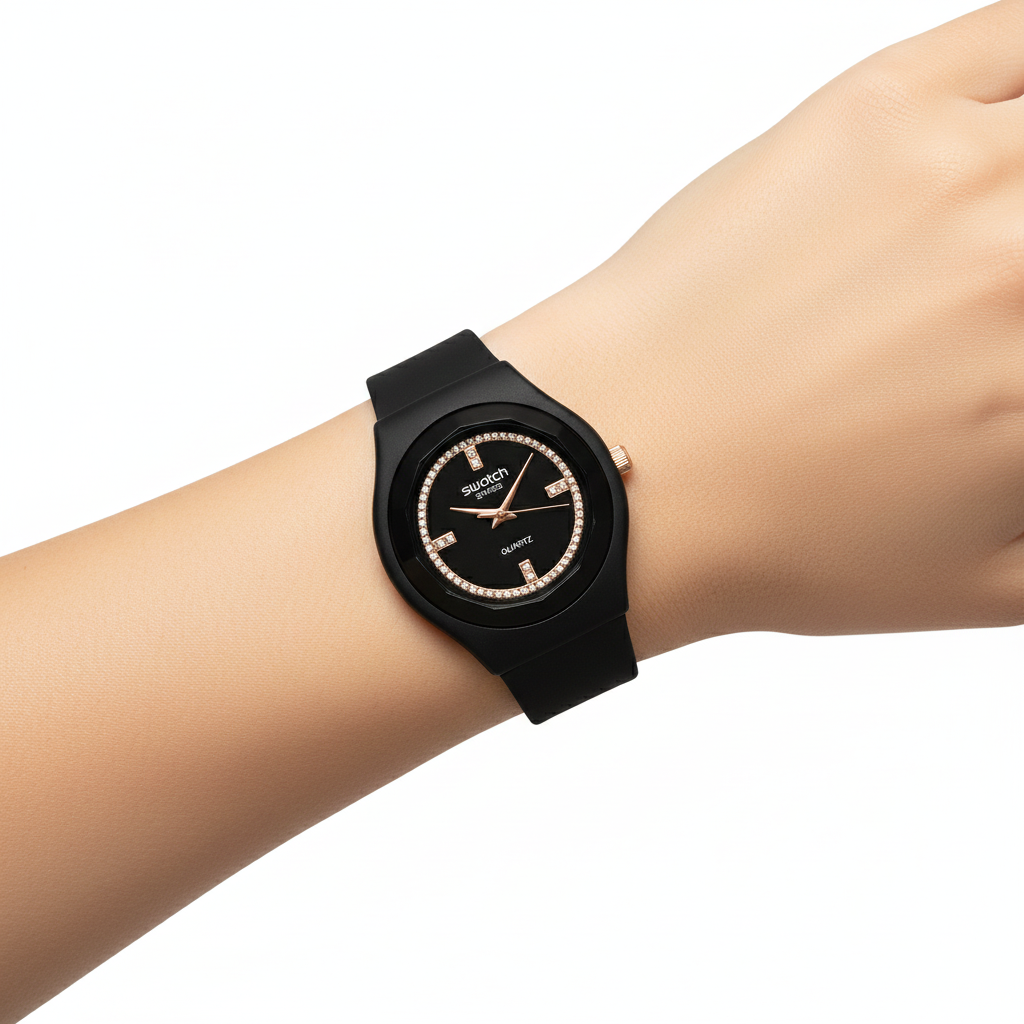 Montre Swatch Irony Skin Black – Modèle SUOB728