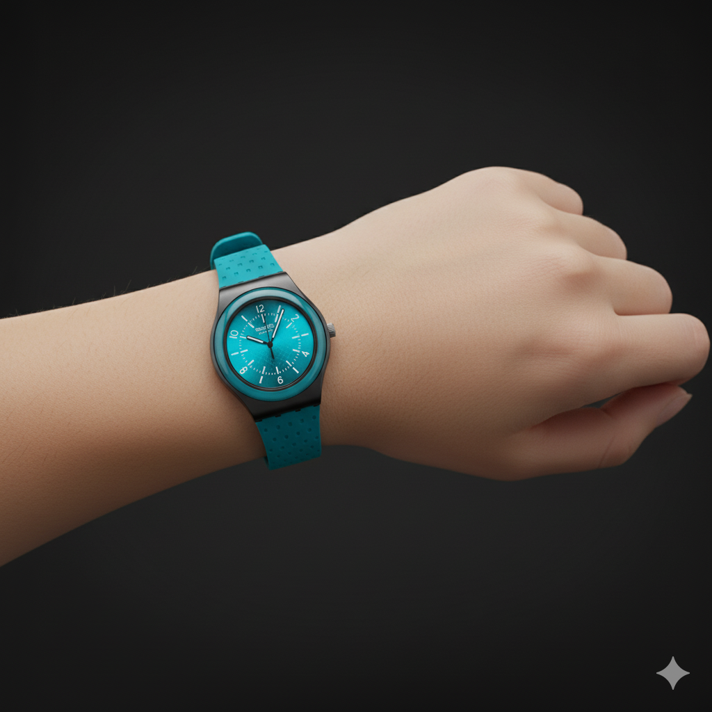 Montre Swatch Bleue Classique – Légère & Élégante pour un Style Quotidien