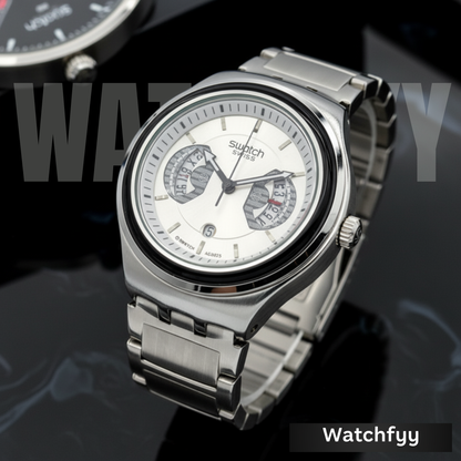 Montre Homme Swatch Irony Chrono Cadran Argent - YVS488G