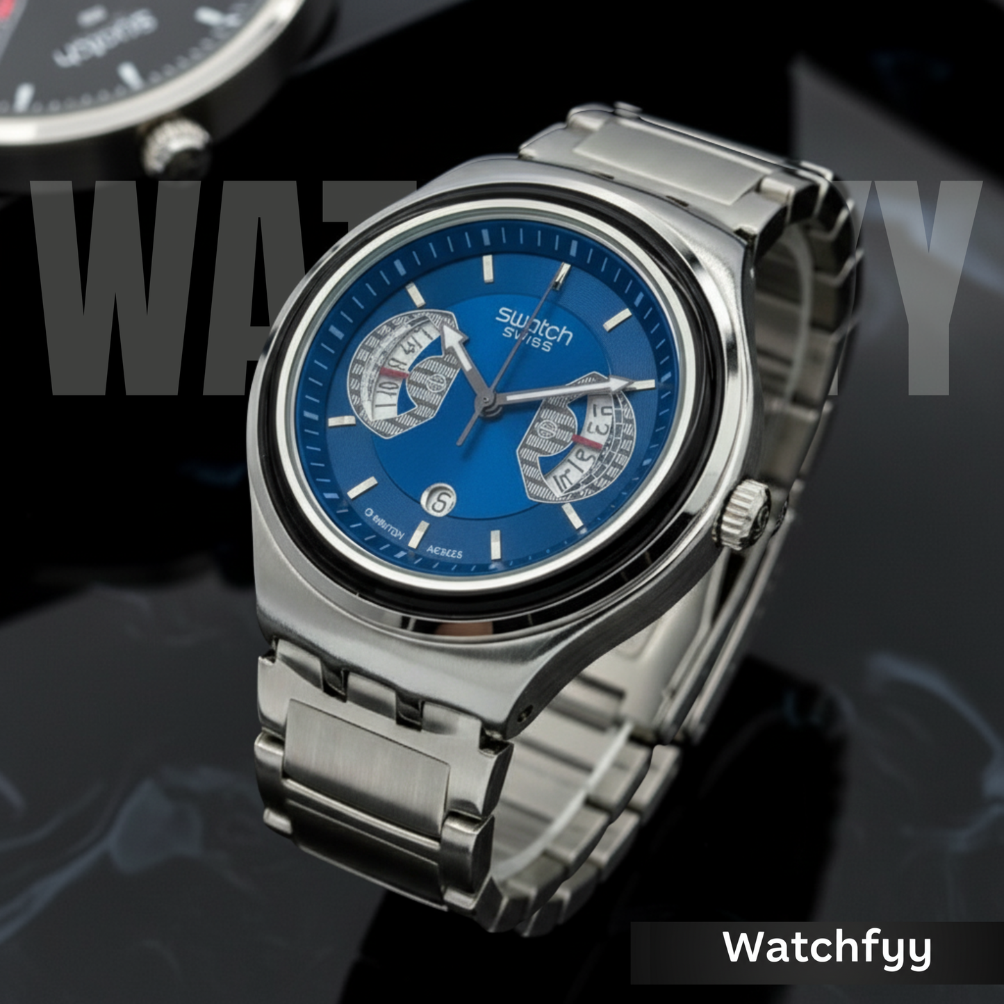 Montre Homme Swatch Irony Chrono Cadran blue  - YVS488G